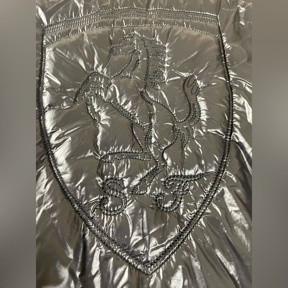 Puma Ferrari Light Puffer Zip Jacket Logo Nylon Black Official Product Womens XL - Picture 14 of 15